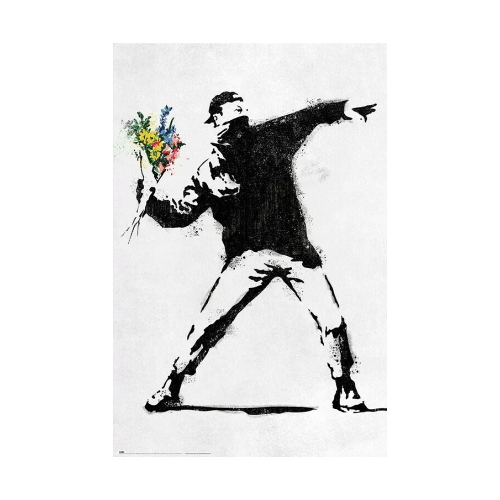 Poster Banksy Fleurs