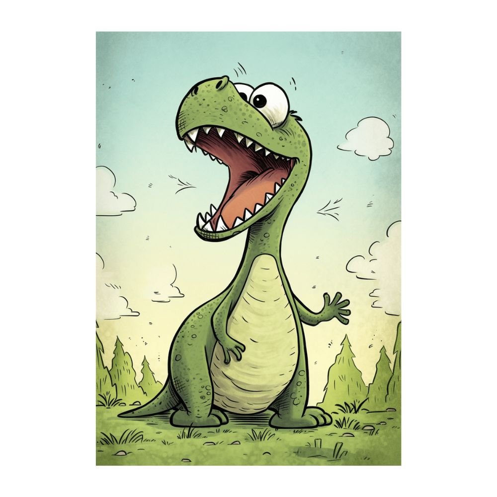 Poster Dinosaure Enfant