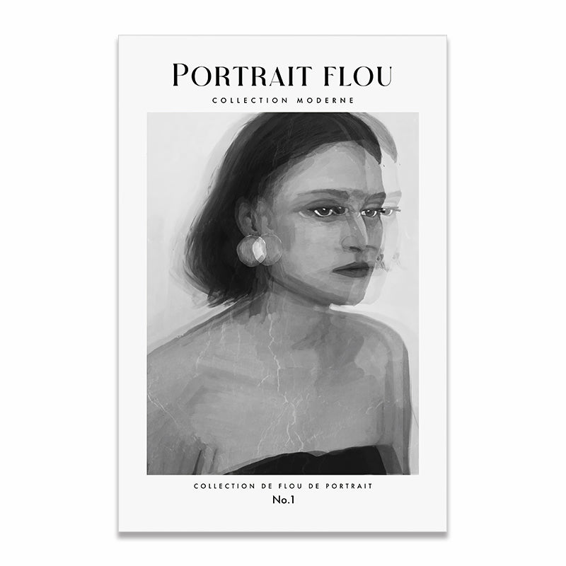 poster abstrait portrait