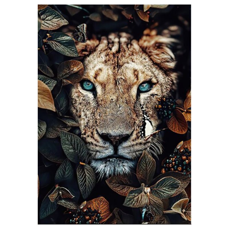 poster animaux nature lionne