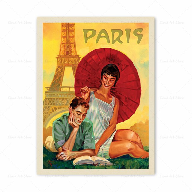 poster Ville Vintage Paris