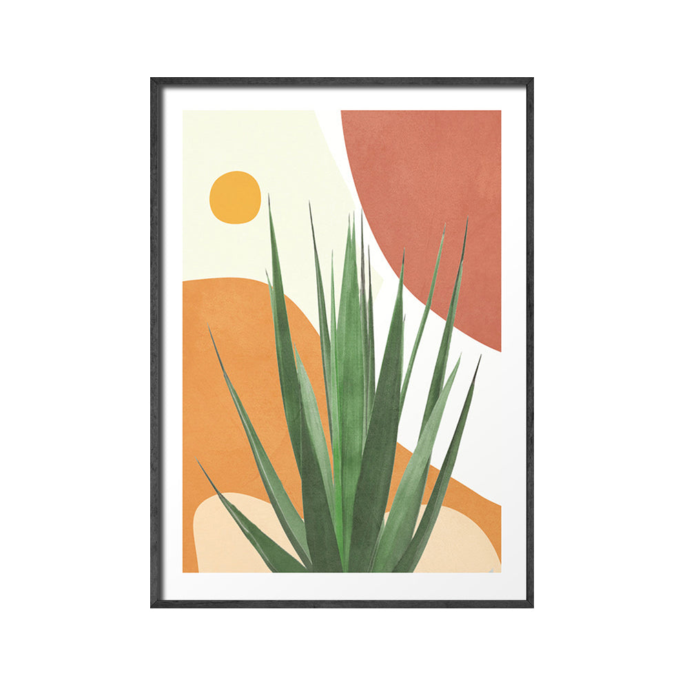 Poster Minimaliste Plante et Soleil