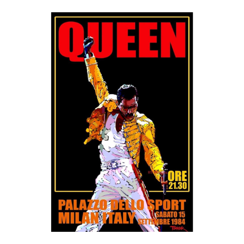 Poster en Anglais Concert Queen