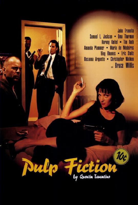Pulp Fiction 1 MAXI Poster - Affiche d'art de film en différentes tailles  pour des idées de salon ou de chambre à coucher. Images de films cultes  sans