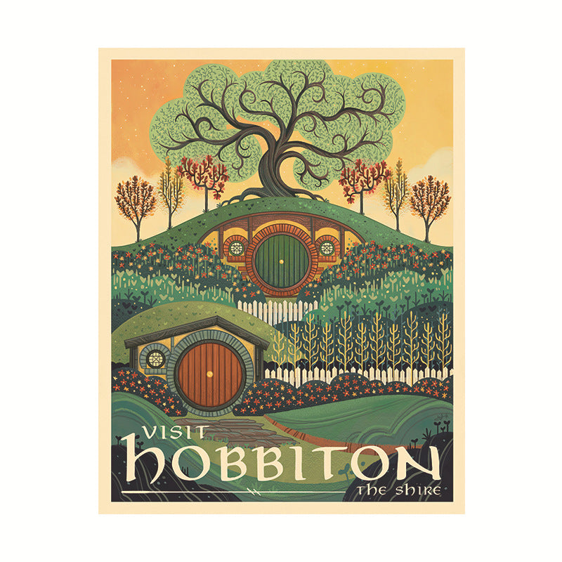Poster film seigneur des anneaux hobbit