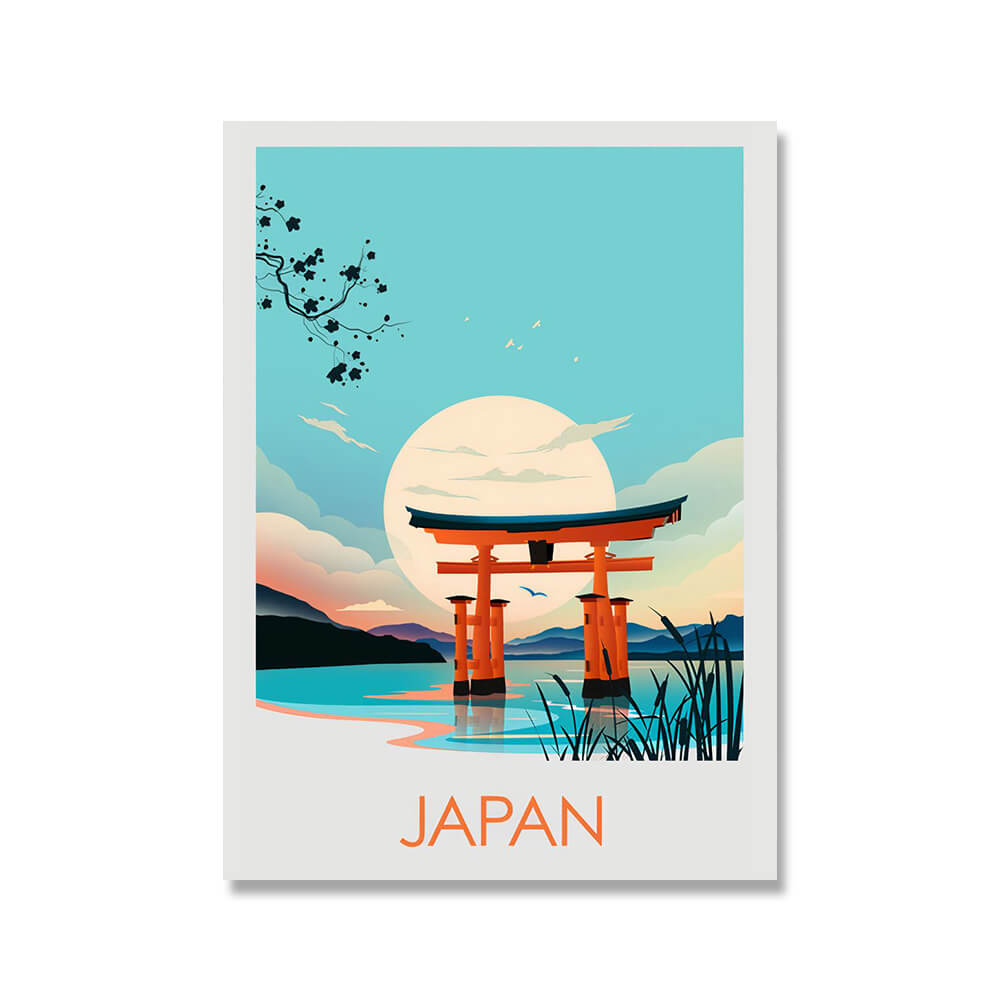 Poster japon colorée