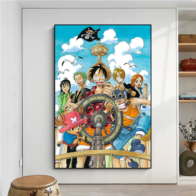 One Piece Tapisserie Multicolore Anime Tenture Murale pour Fête Garçons  Chambre Décoration Cadeau D'anniversaire 95x73CM (E) [W26] - Cdiscount  Maison