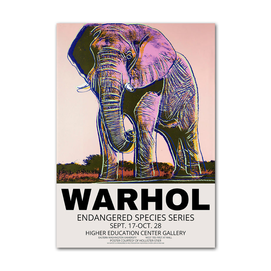 poster pop art animaux elephant