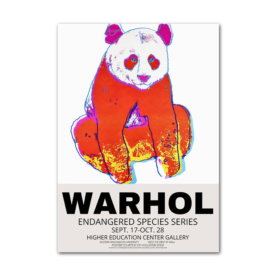 poster pop art animaux panda