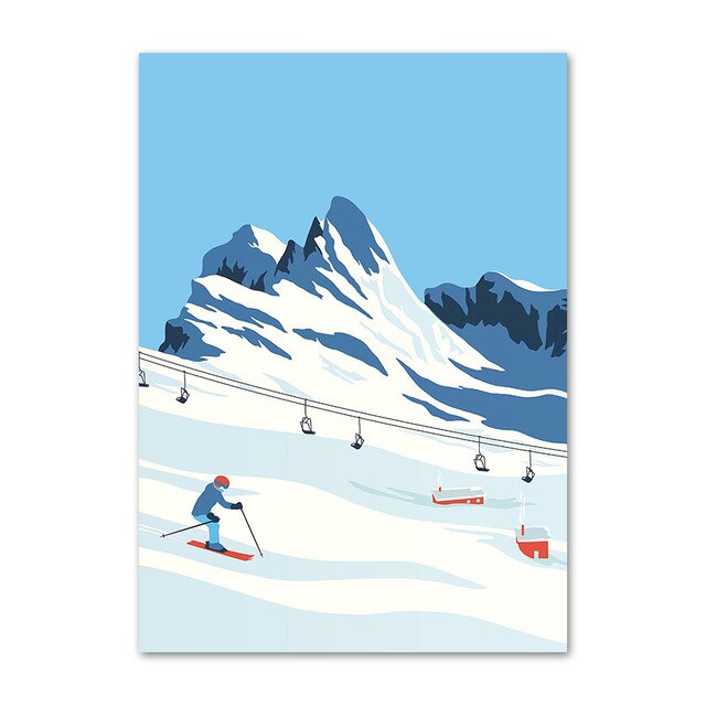 poster sport ski