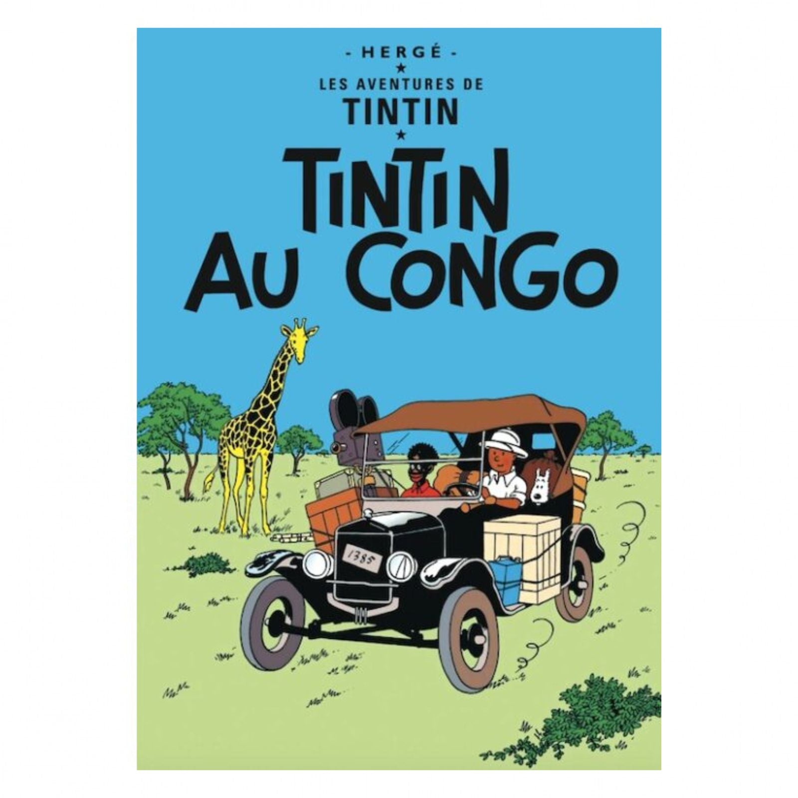 Poster Tintin Fusée : Affiche Vintage pour Décoration Murale