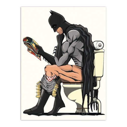poster toilettes batman