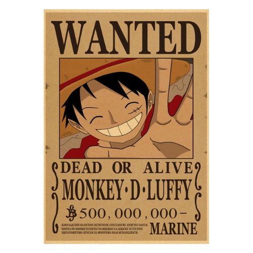 Poster wanted luffy
