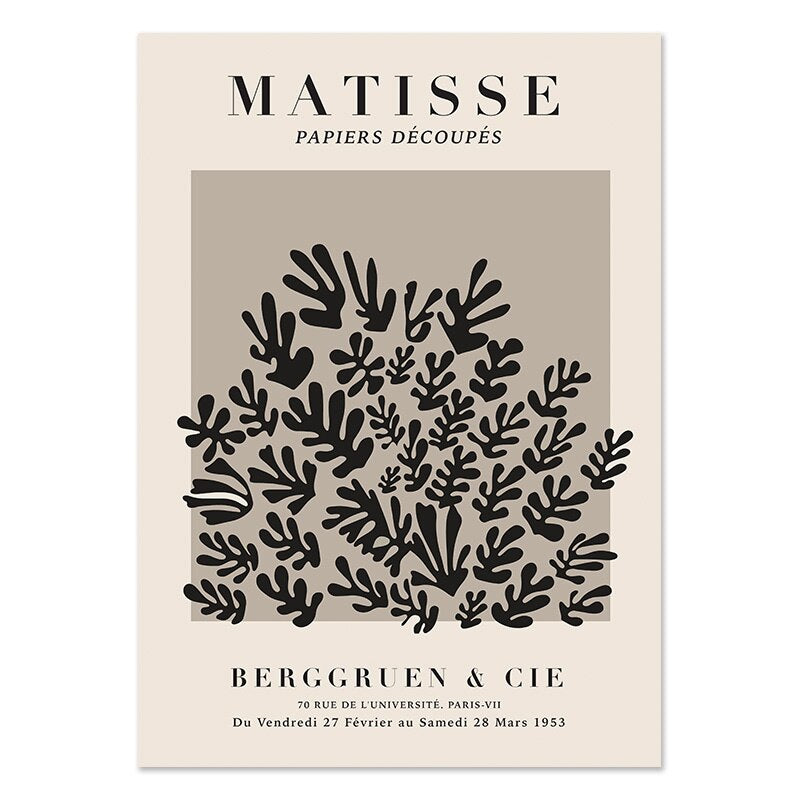 poster Matisse Noir et Blanc