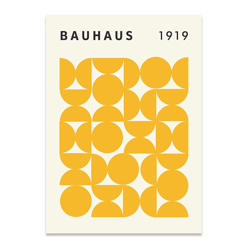 Poster Bauhaus 1919 Jaune