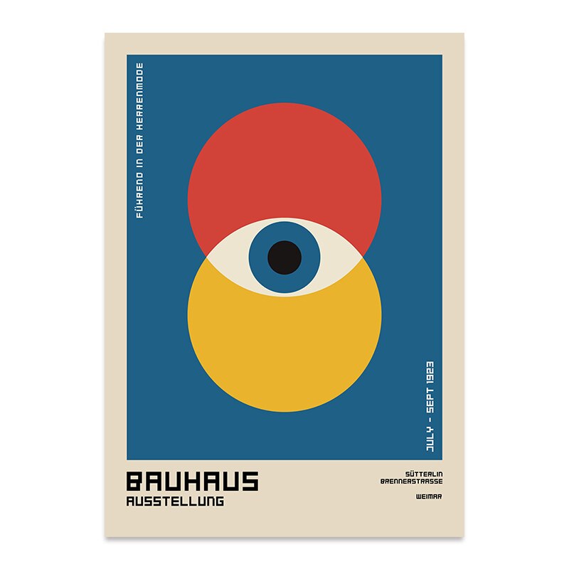 Poster Bauhaus Exposition Oeil
