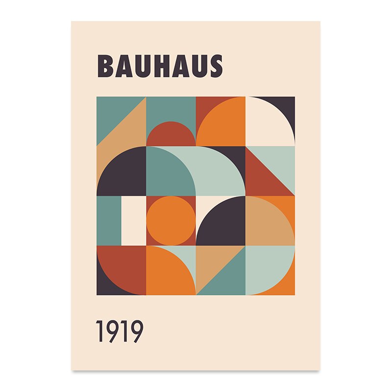 Poster Bauhaus 1919 Vintage