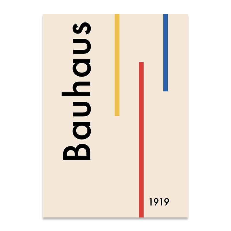 Poster Bauhaus 1919 Traits