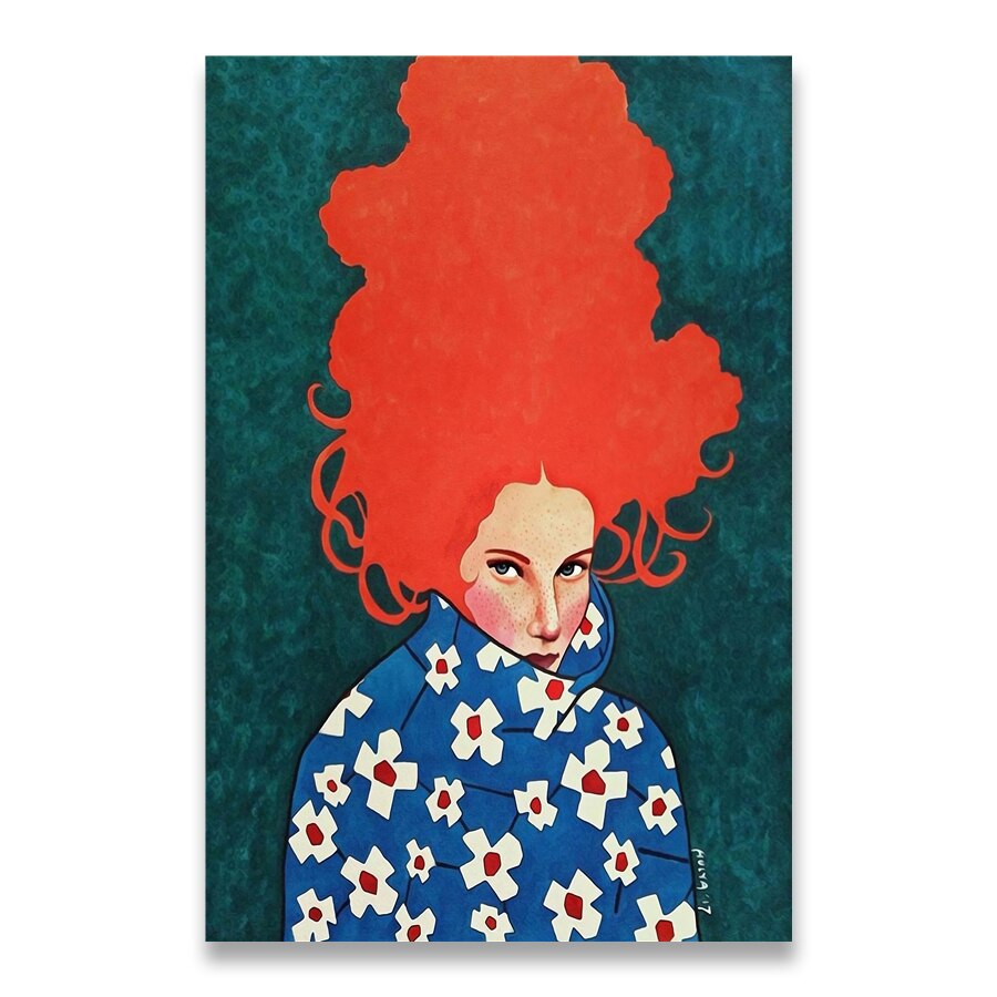 Poster coloré Femme