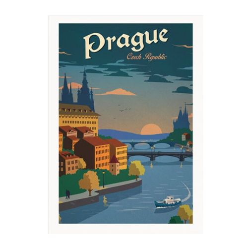poster Ville du Monde Prague