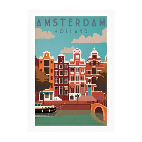 poster Ville du Monde Amsterdam