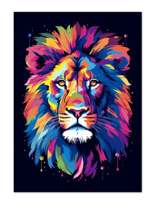 Poster Pop Art Lion