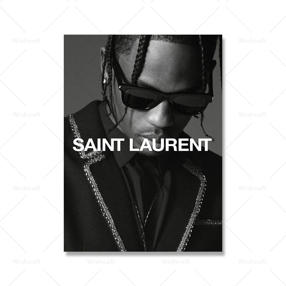 Poster Noir et Blanc Saint Laurent Luxe