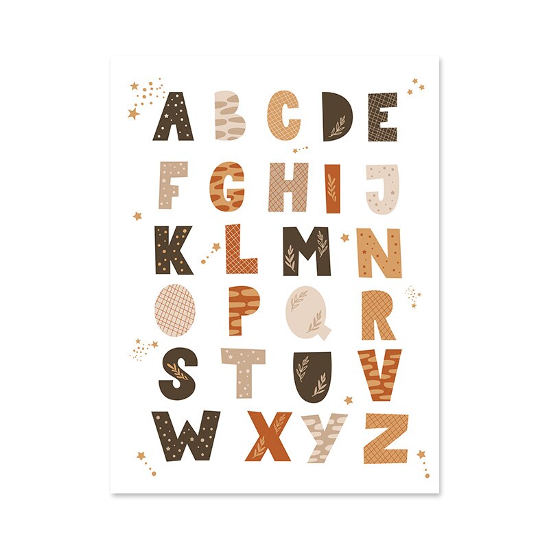 Poster Chambre Bébé Alphabet
