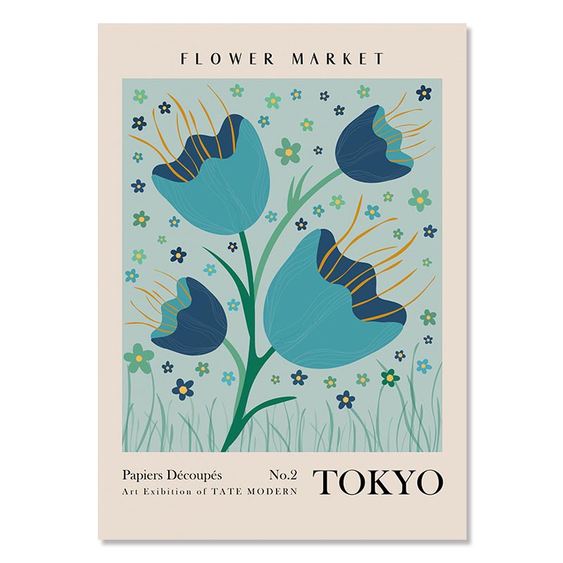 Poster nature fleurs tokyo
