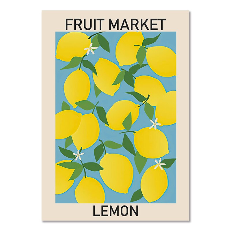 Poster Nature Fruits Citron