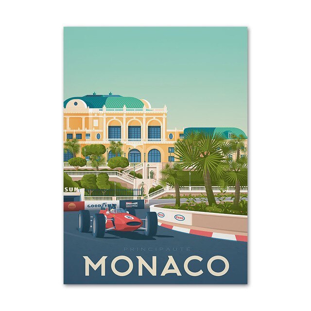 poster Ville De France Monaco