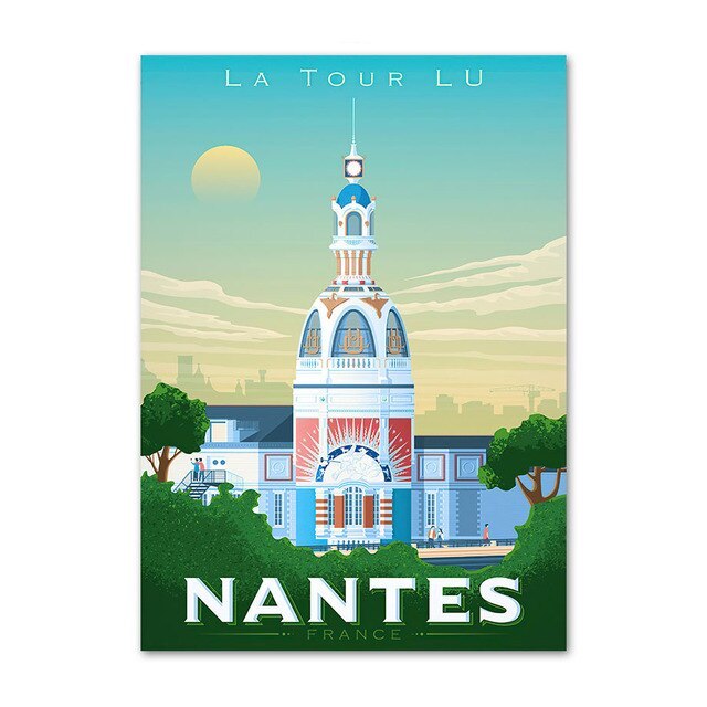 poster Ville De France Nantes