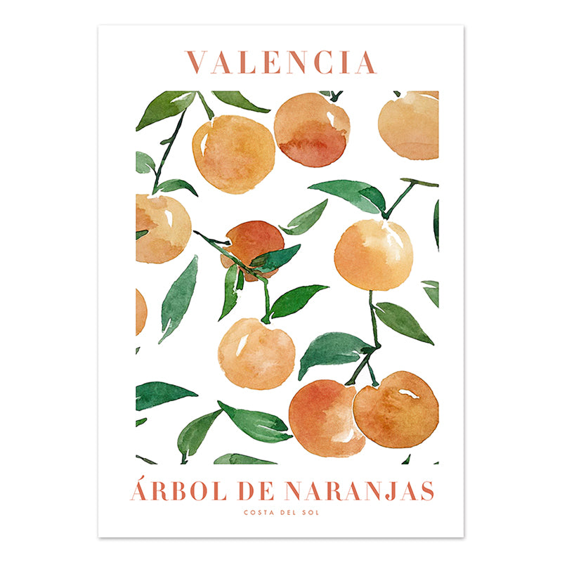 Poster nature orange valencia
