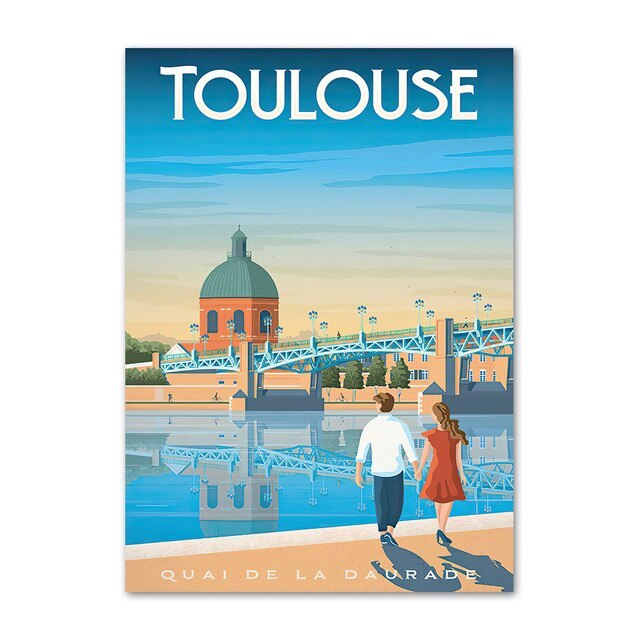 poster Ville De France Toulouse