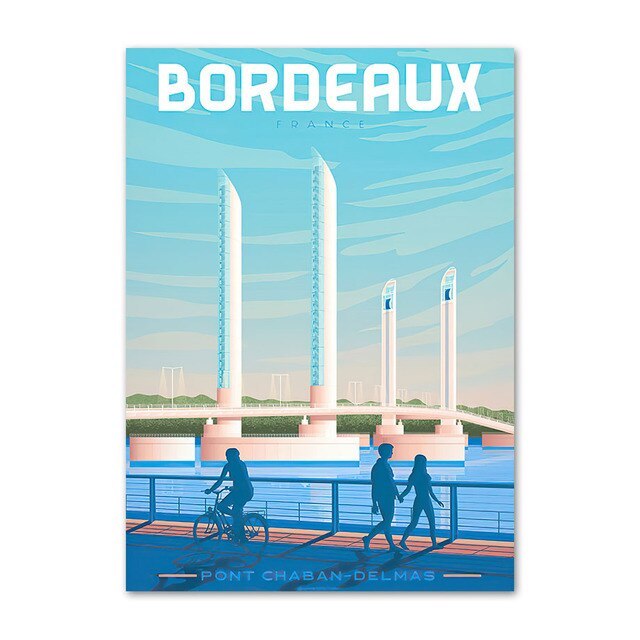 poster Ville De France Bordeaux