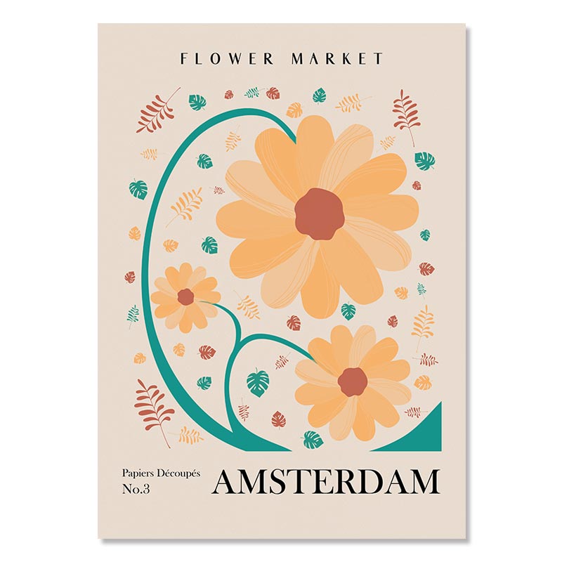 Poster nature fleurs amsterdam