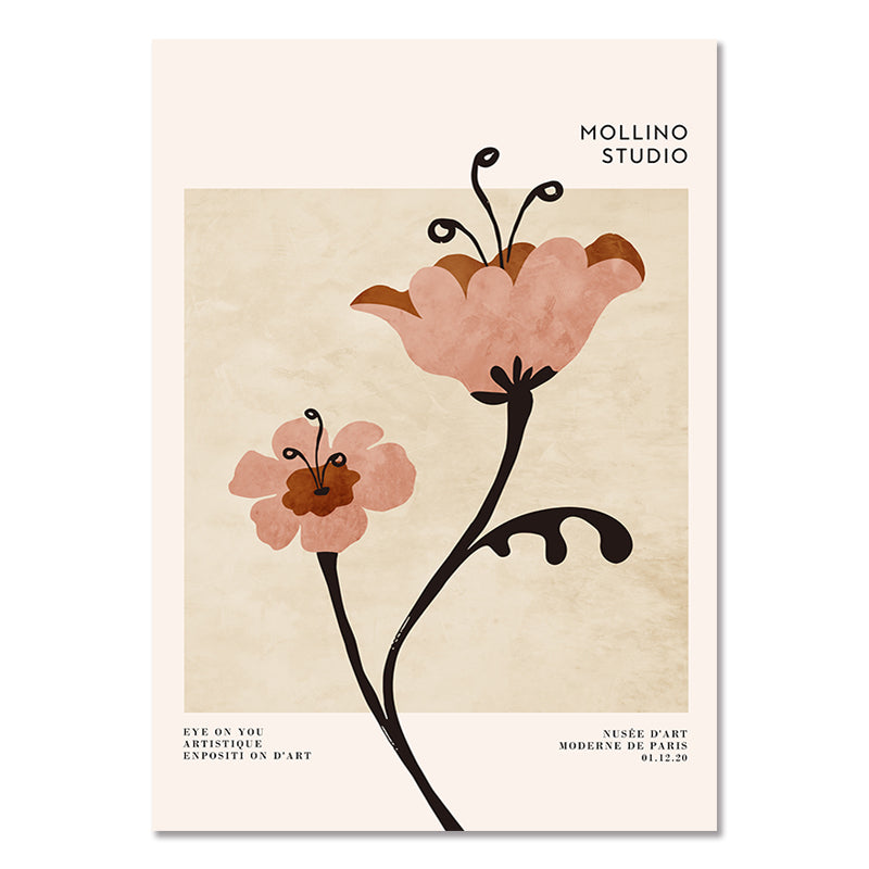 Poster nature fleurs rose