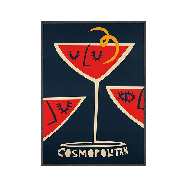 Poster Cuisine Vintage Cosmopolitan