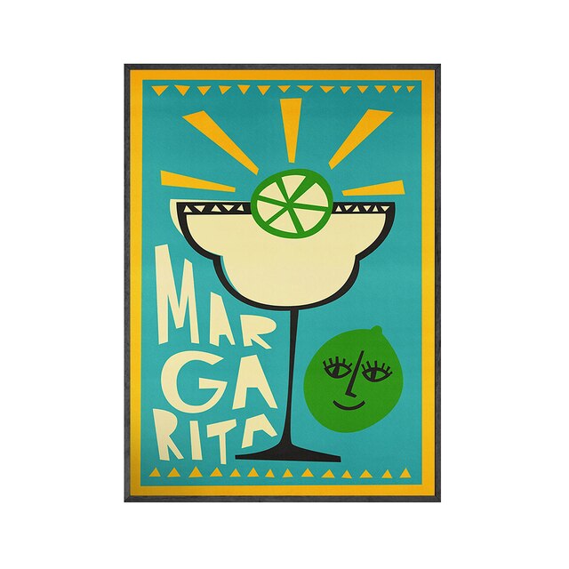 Poster Cuisine Vintage Margarita