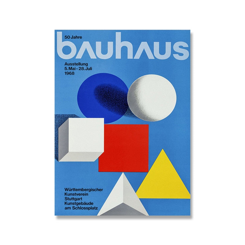 poster Bauhaus Bleu
