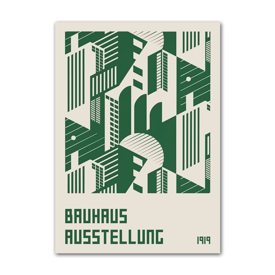 poster Bauhaus Vert
