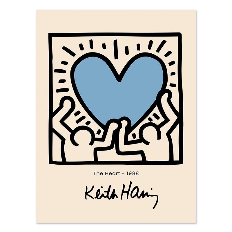 K haring the heart Poster